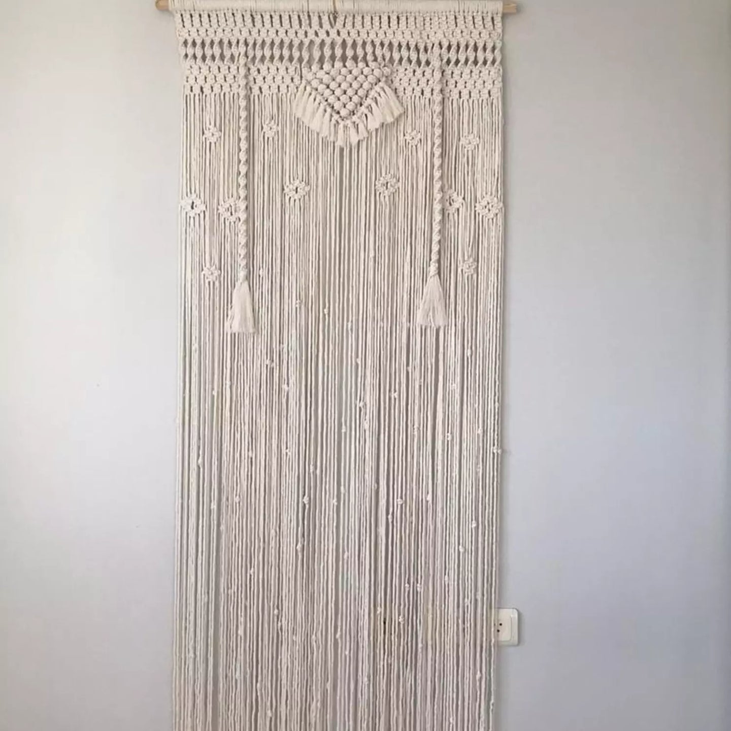 Macrame Curtain For Windows 4 x 8 feet - Leechoo